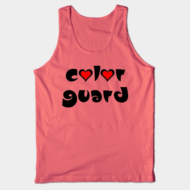 Color Guard Hearts Tank Top by Barthol Graphics